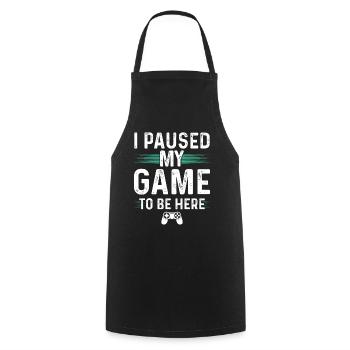 Jeu Nerd Gamer Geek Console cadeau - Tablier de cuisine - noir - Devant - AI Model Male 185 dark (185cm)