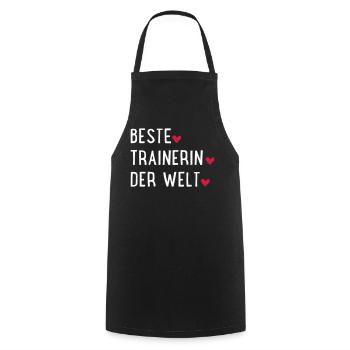 Beste Trainerin der Welt - Kochschürze - Schwarz - Vorne - AI Model Male 185 dark (185cm)