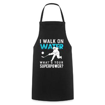 Hockey Hockey Hockey Hockey Hockey Racket Gift - Cooking Apron - black - Front - AI Model Male 185 dark (185cm)