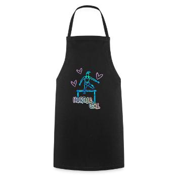Hurdles Track and Field Cool Gift for Sports Girl - Cooking Apron - black - Front - AI Model Male 185 dark (185cm)