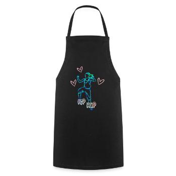Hip Hop Dance cool gift for girls - Cooking Apron - black - Front - AI Model Male 185 dark (185cm)
