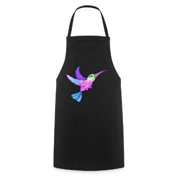 Colibri oiseau mignon animaux - Tablier de cuisine - noir - Devant - AI Model Male 185 dark (185cm)