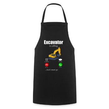 Bagger - Kochschürze - Schwarz - Vorne - AI Model Male 185 dark (185cm)