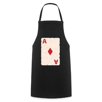 Poker Poker Poker Player Gift Karo Ass - Cooking Apron - black - Front - AI Model Male 185 dark (185cm)