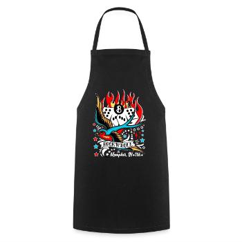 Rockabilly Memphis Tennessee 50s Rock and roll - Cooking Apron - black - Front - AI Model Male 185 dark (185cm)