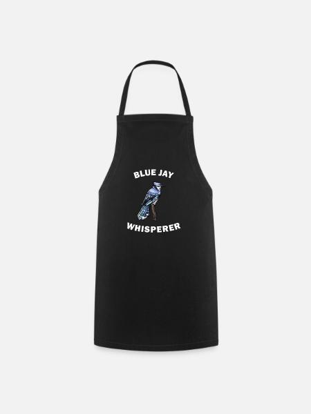 Funny Blue-hot Blue Jay Whisperer - Cooking Apron - black