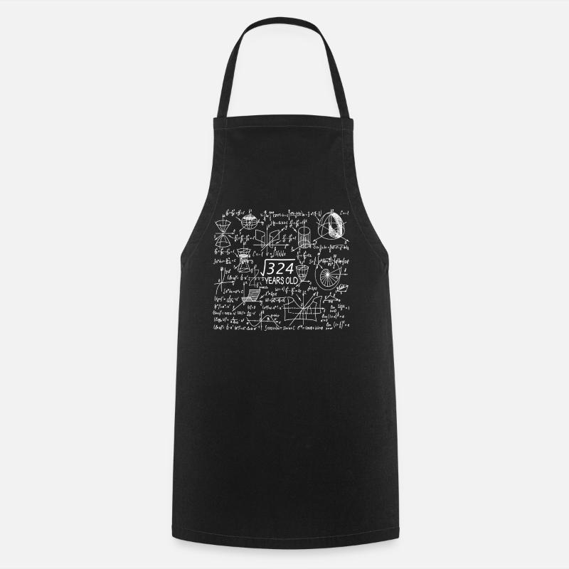 18e anniversaire Maths - Tablier de cuisine - noir