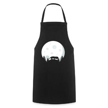 Fourmilière Avant la pleine lune - Tablier de cuisine - noir - Devant - AI Model Male 185 dark (185cm)