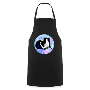 Guinea pig - Cooking Apron - black - Front - AI Model Male 185 dark (185cm)