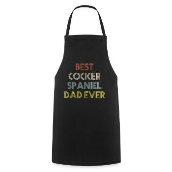 Cocker Spaniel - Tablier de cuisine - noir - Devant - AI Model Male 185 dark (185cm)