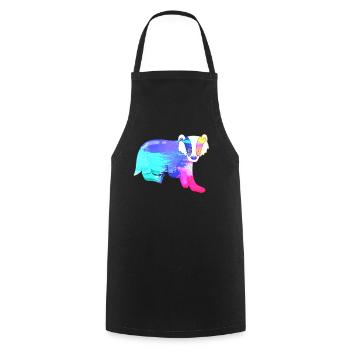 La couleur du blaireau - Tablier de cuisine - noir - Devant - AI Model Male 185 dark (185cm)