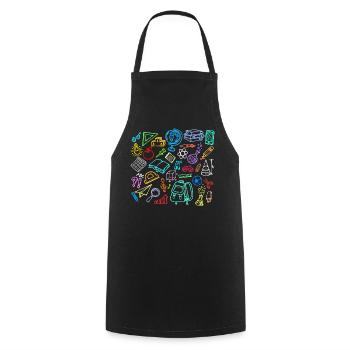 School Learning Timpani School Start School Start - Cooking Apron - black - Front - AI Model Male 185 dark (185cm)