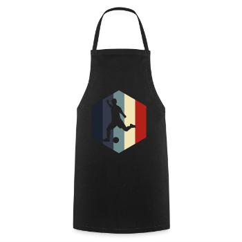 Football football football club Footballer gift - Cooking Apron - black - Front - AI Model Male 185 dark (185cm)