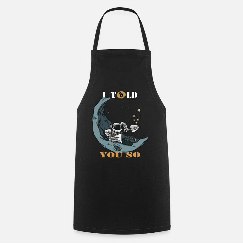 Bitcoin - Tablier de cuisine - noir