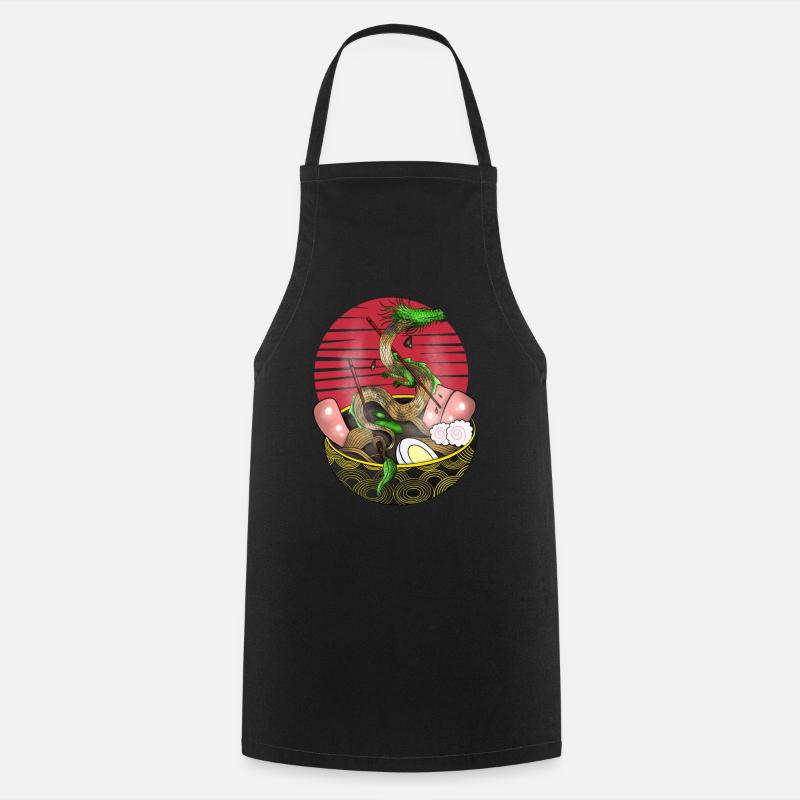 ramen dragon - Tablier de cuisine - noir