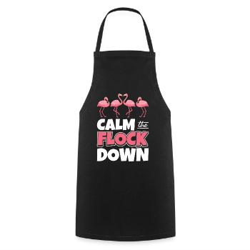 Calmez Le troupeau Vers le Bas - Tablier de cuisine - noir - Devant - AI Model Male 185 dark (185cm)
