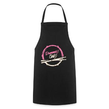 batteur fille percussion fille - Tablier de cuisine - noir - Devant - AI Model Male 185 dark (185cm)