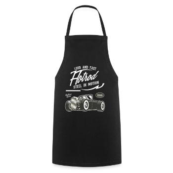 Hot Rod Hotrod Véhicule Vintage Rétro - Tablier de cuisine - noir - Devant - AI Model Male 185 dark (185cm)