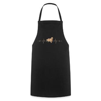 GoldenRetriever - Cooking Apron - black - Front - AI Model Male 185 dark (185cm)