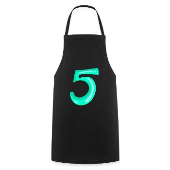 5 - Tablier de cuisine - noir - Devant - AI Model Male 185 dark (185cm)