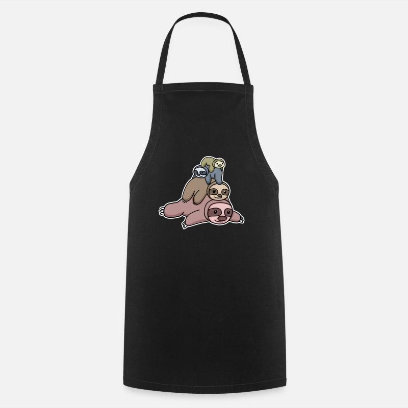 Sloths - Cooking Apron - black