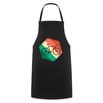 Bicycle Vintage Motif Mountain Bike Motif - Cooking Apron - black - Front - AI Model Male 185 dark (185cm)