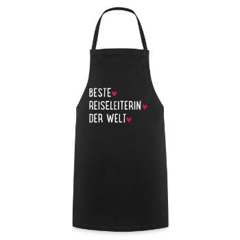 beste reiseleiterin - Kochschürze - Schwarz - Vorne - AI Model Male 185 dark (185cm)