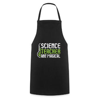 Science Professeur Science - Tablier de cuisine - noir - Devant - AI Model Male 185 dark (185cm)