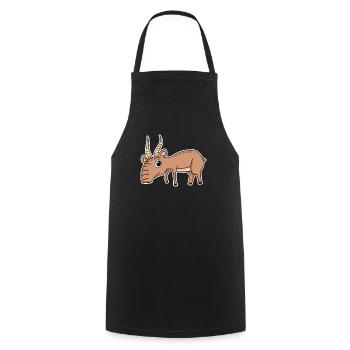 Antilope - Tablier de cuisine - noir - Devant - AI Model Male 185 dark (185cm)