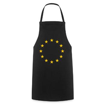 L’Europe - Tablier de cuisine - noir - Devant - AI Model Male 185 dark (185cm)