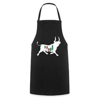 Stock bull - Cooking Apron - black - Front - AI Model Male 185 dark (185cm)