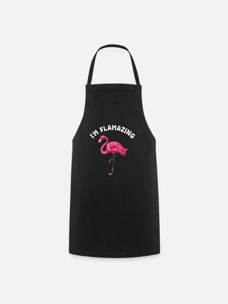Flamazing Flamingo Geschenk - Kochschürze - Schwarz