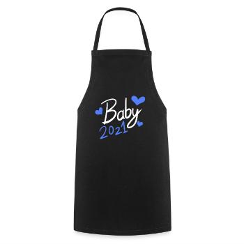 Bébé 2021 - Tablier de cuisine - noir - Devant - AI Model Male 185 dark (185cm)