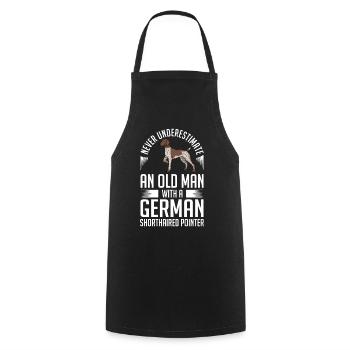 Allemand cheveux courts GSP chiots propriétaire - Tablier de cuisine - noir - Devant - AI Model Male 185 dark (185cm)