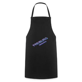 Freiburg im Breisgau - Cooking Apron - black - Front - AI Model Male 185 dark (185cm)