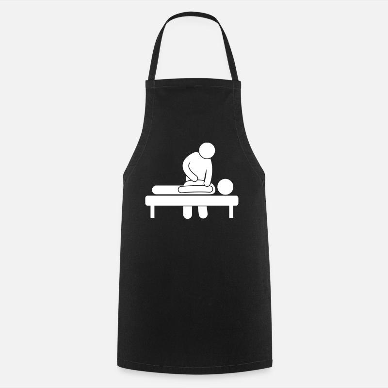Physiothérapeute kinésithérape - Tablier de cuisine - noir