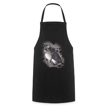 Rabbit - Cooking Apron - black - Front - AI Model Male 185 dark (185cm)