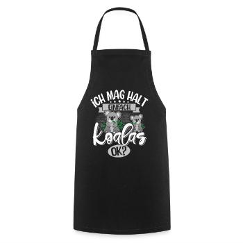 Koala - Tablier de cuisine - noir - Devant - AI Model Male 185 dark (185cm)