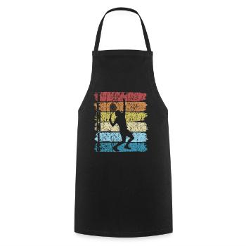 Tennis Player Tennis Tennis Racket Sport Retro - Cooking Apron - black - Front - AI Model Male 185 dark (185cm)