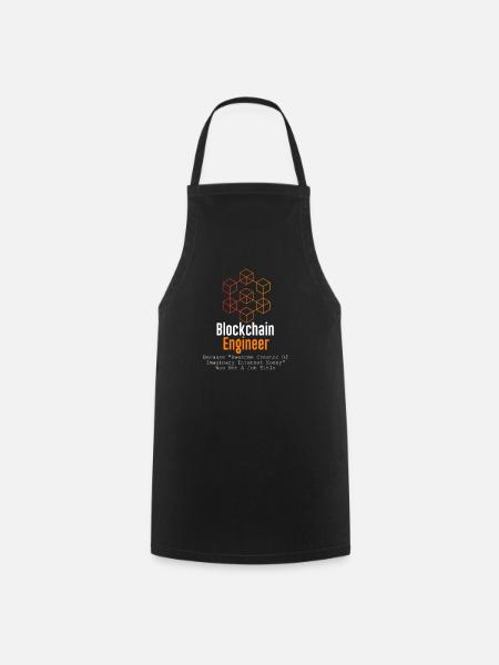 Blockchain Engineer - Kryptowährung - Kochschürze - Schwarz