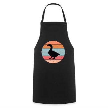 Canard - Tablier de cuisine - noir - Devant - AI Model Male 185 dark (185cm)