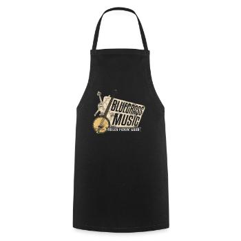 Bluegrass Banjo GuitarS Music - Cooking Apron - black - Front - AI Model Male 185 dark (185cm)