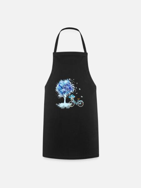 Fleurs Fleurs Dames Vélo Vélo Dames - Tablier de cuisine - noir
