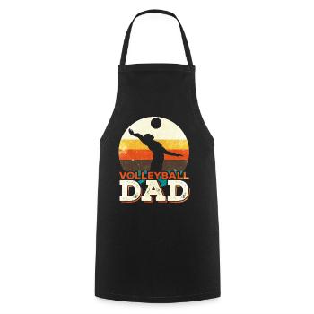 Volleyball Dad Volleyballer Father - Cooking Apron - black - Front - AI Model Male 185 dark (185cm)