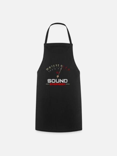 Sound Engineer VU Meter - Technique du son - Tablier de cuisine - noir
