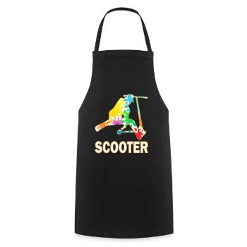 Stunt Scooter Electric Scooter Scooter - Cooking Apron - black - Front - AI Model Male 185 dark (185cm)