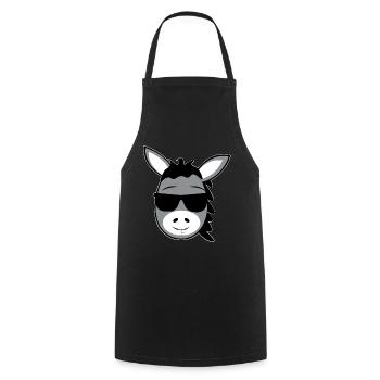 donkey - Cooking Apron - black - Front - AI Model Male 185 dark (185cm)