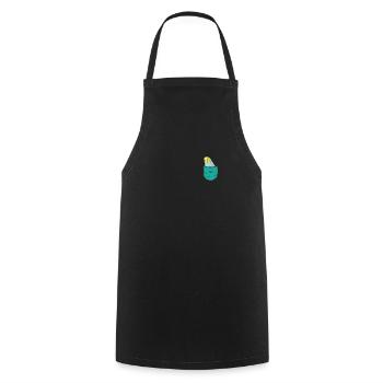 Perruque - Tablier de cuisine - noir - Devant - AI Model Male 185 dark (185cm)
