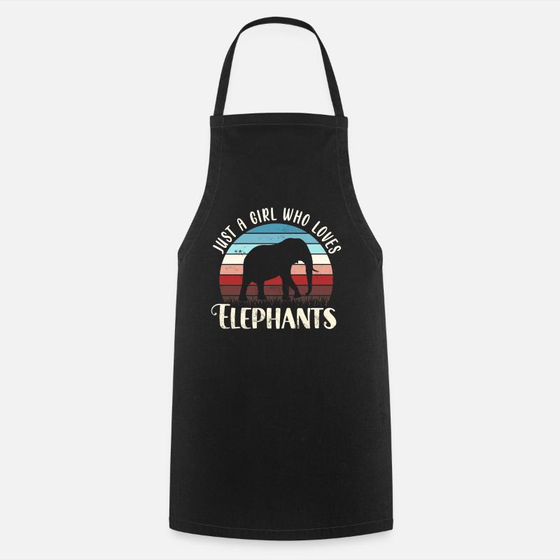Eléphant éléphant - Tablier de cuisine - noir