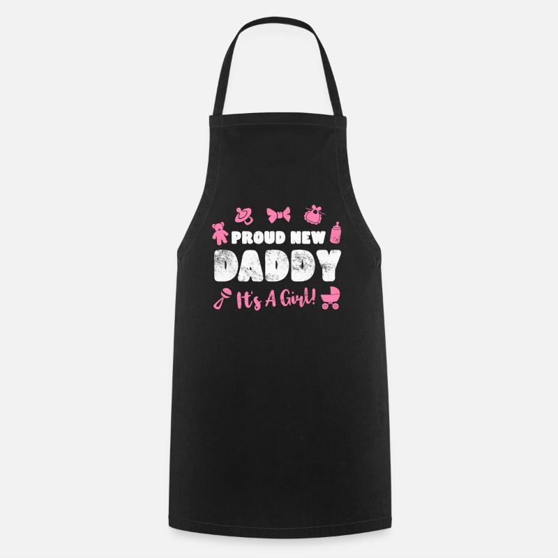 Vater Vaterschaft Baby Geburt - Kochschürze - Schwarz